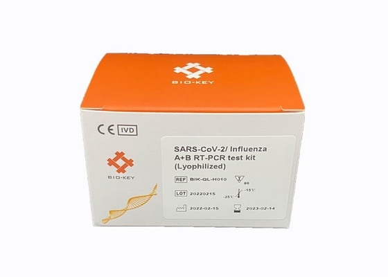 CE อนุมัติ Combo Respiratory Viral SARS-CoV-2 Influenza AB Virus PCR Test Freeze Dried Powder